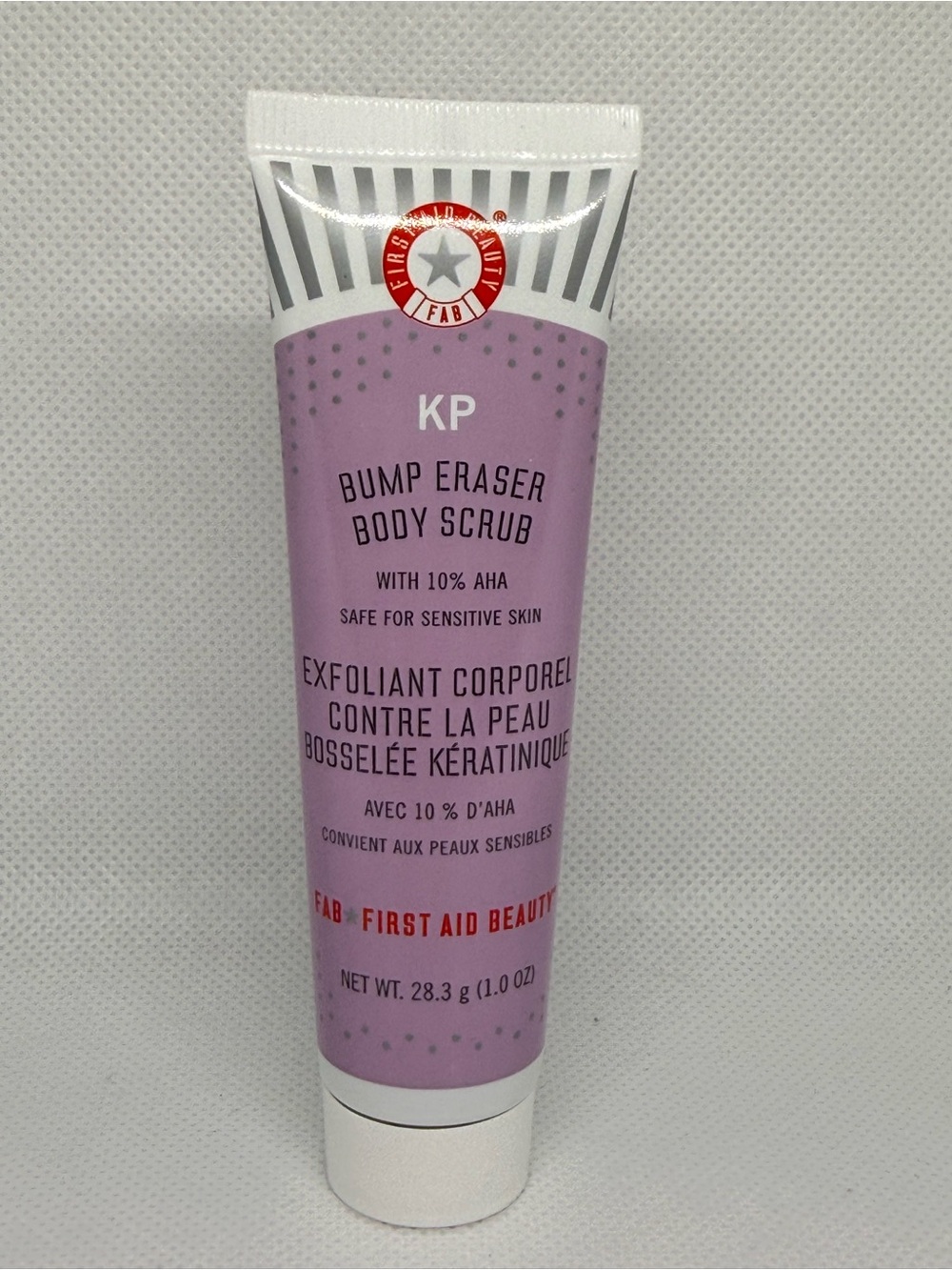 NEW First Aid Beauty KP Bump Eraser 10% AHA Body Scrub 1 oz Travel Size